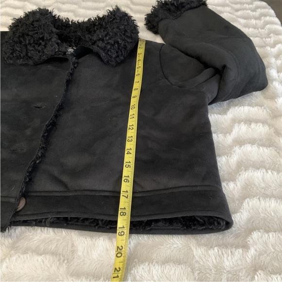 Love Tree Faux Suede/Fur Black Jacket NWT Size Medium - Picture 13 of 15